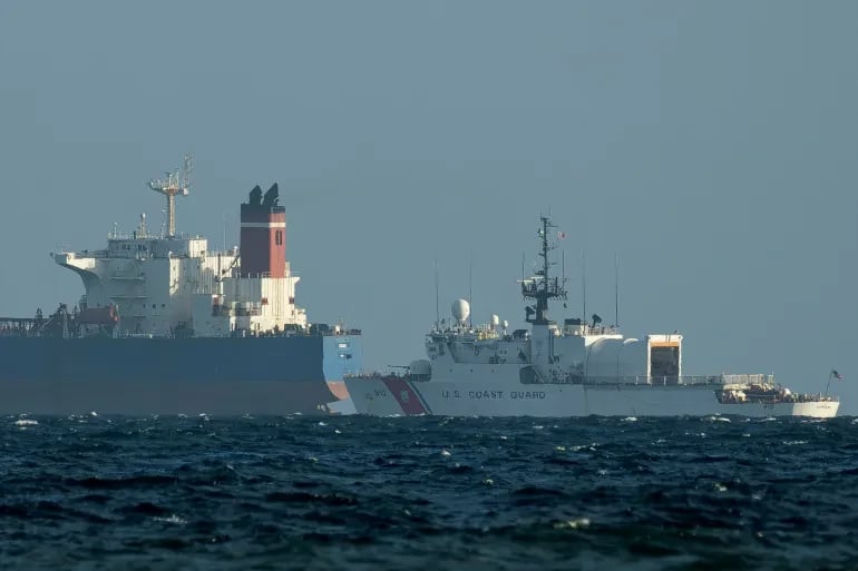 US Military Seizes Large Oil Tanker Linked to Venezuela in Indian Ocean