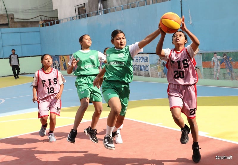 Ferilant School Wins Opening Matches in Inter-School Basketball Tournament; KVKSS and Tejaswi Also Victorious in Separate Girls' Event