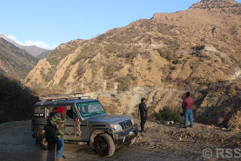 Road Construction Nears Completion Connecting Gurja Village in Myagdi to Transportation Network