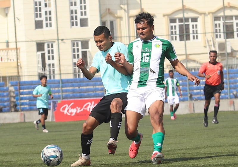 Tribhuvan Army Club Defeats Shree Bhagawati Club in National League Football