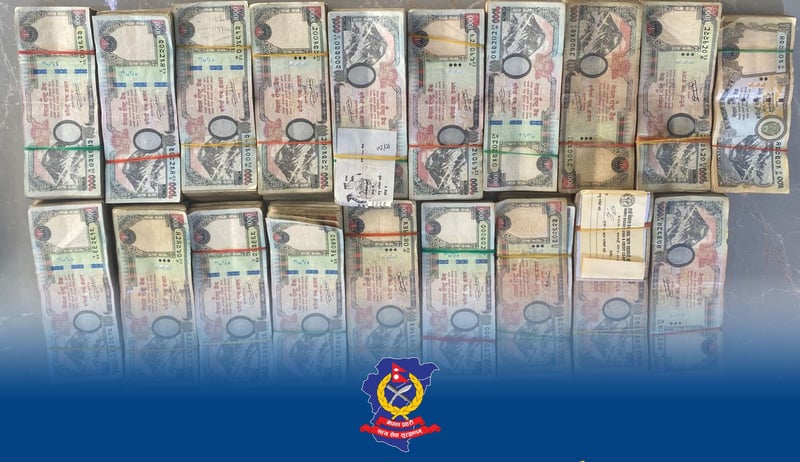 Man Detained in Kathmandu with Large Sum of Unaccounted Cash