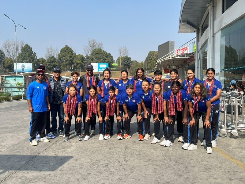 Nepal Women's Cricket Team Returns Home After Early Exit from Thailand Asia Cup Rising Stars Tournament