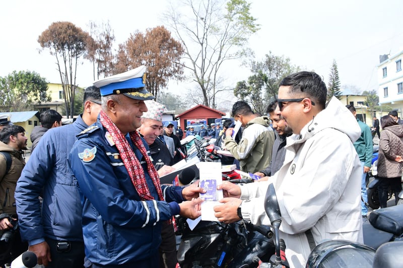 Kathmandu Traffic Police Return 53 Recovered Stolen Two-Wheelers to Owners