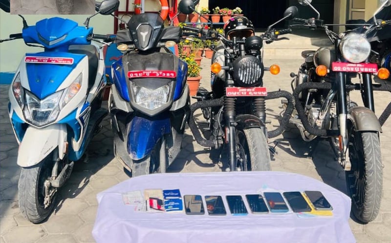 Police Arrest Gang of Four for Motorcycle and Mobile Theft in Kathmandu