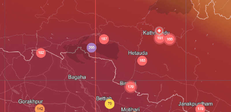 Kathmandu Ranks as World's Most Polluted City, Air Quality Index Reaches 'Unhealthy' Levels