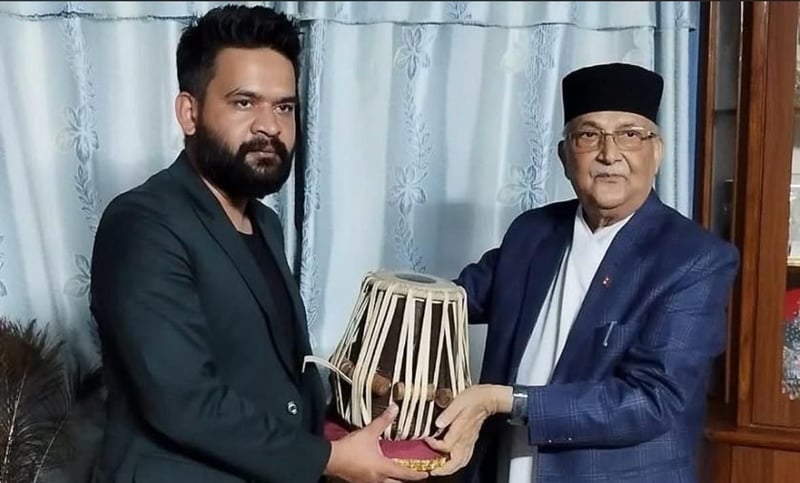 CPN-UML Chairman KP Sharma Oli Congratulates Balen Shah on Election Victory