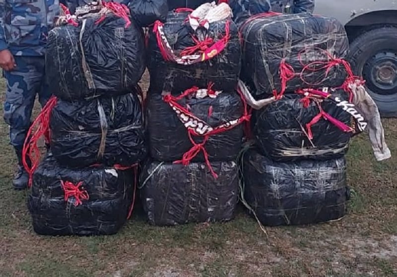 Armed Police Seize Over 300 Kg of Marijuana in Separate Operations in Sunsari and Morang