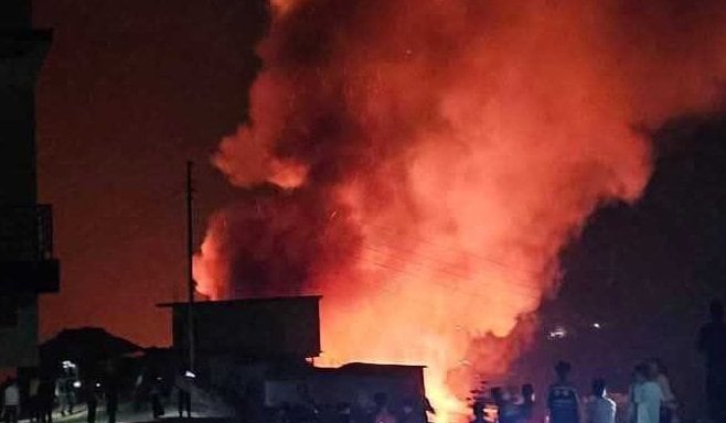 Fire Destroys Home in Sankhuwasabha, Causing NPR 1.5 Million in Damages