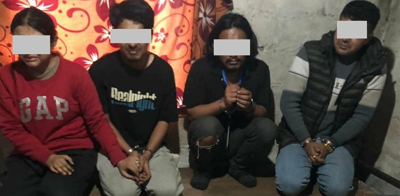 Four Prisoners Who Escaped During Protest Arrested in Bhaktapur for Drug Trafficking