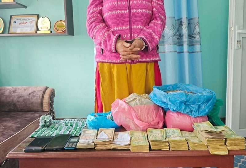 Woman Arrested in Kathmandu with Narcotics and Tramadol