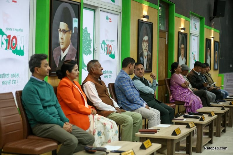 Nepali Congress Officials Lean Towards Rejecting President Gagan Thapa's Resignation