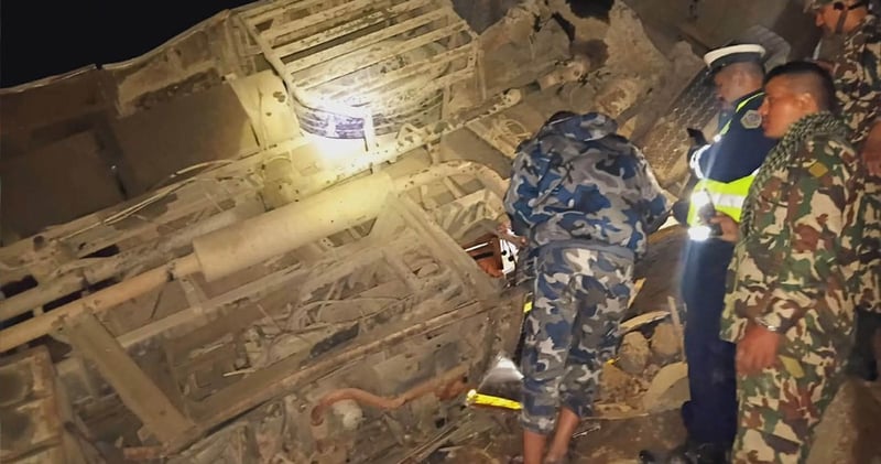 Bus Crash Near Dhading Kills 17, Including Two Foreign Nationals