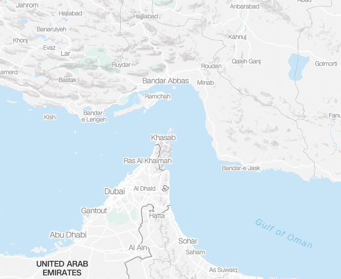 Cargo Ship Catches Fire in Strait of Hormuz After Being Struck by Unknown Projectile