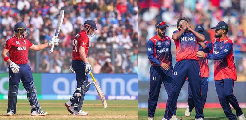Nepal Sets 185-Run Target Against England in ICC T20 World Cup Opener