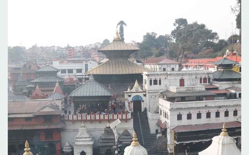 Preparations Underway at Pashupatinath Temple for Mahashivaratri Festival