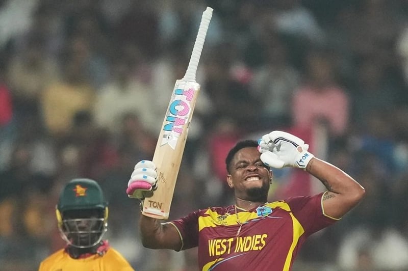 West Indies Post Massive Total Against Zimbabwe in T20 World Cup Super 8 Clash