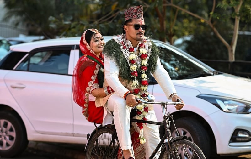 Nepali National Cricket Team Member Karan KC Ties the Knot with Radio Jockey Varsha Baisnet