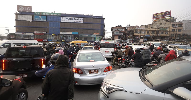 Traffic Management in Kathmandu Valley Becomes Increasingly Challenging Amid Decreased Police Presence