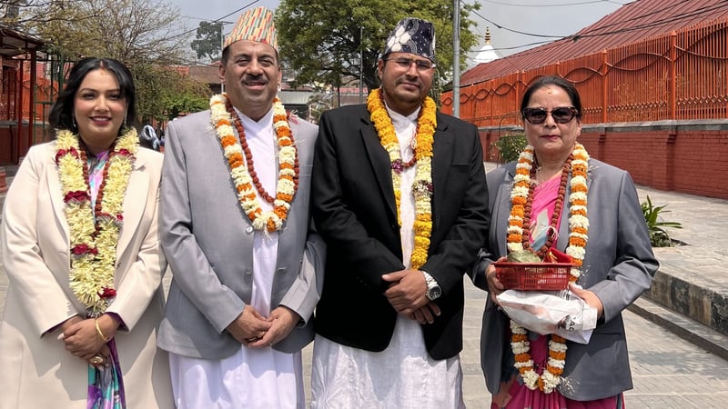 Rastriya Prajatantra Party Lawmakers Visit Pashupatinath Temple Before Parliament Oath