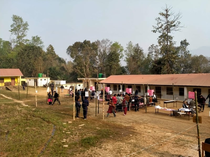 Voter Turnout Reaches 12% in Makwanpur District by 9 AM