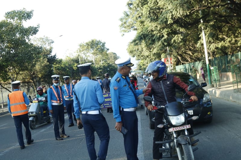 Hetauda Traffic Police Collect NPR 7.64 Million in Seven Months, Citing Reduced Accidents