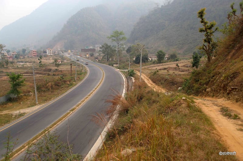Electricity Poles Hamper Progress on Key Prithvi Highway Expansion Project