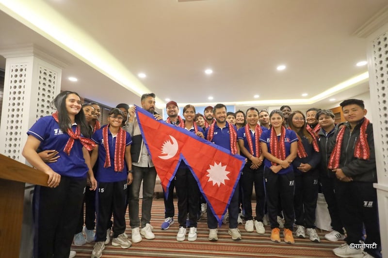 Nepali Women's Cricket Team Bid Farewell Ahead of ACC Rising Stars Asia Cup in Thailand
