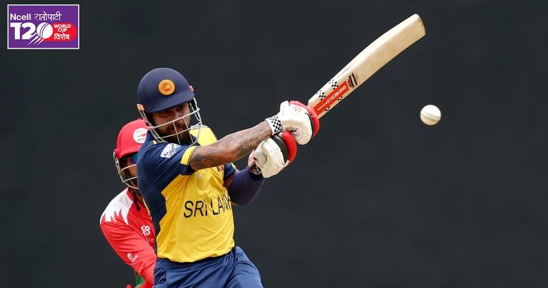 Sri Lanka Sets Mammoth 226-Run Target Against Oman in T20 World Cup Opener