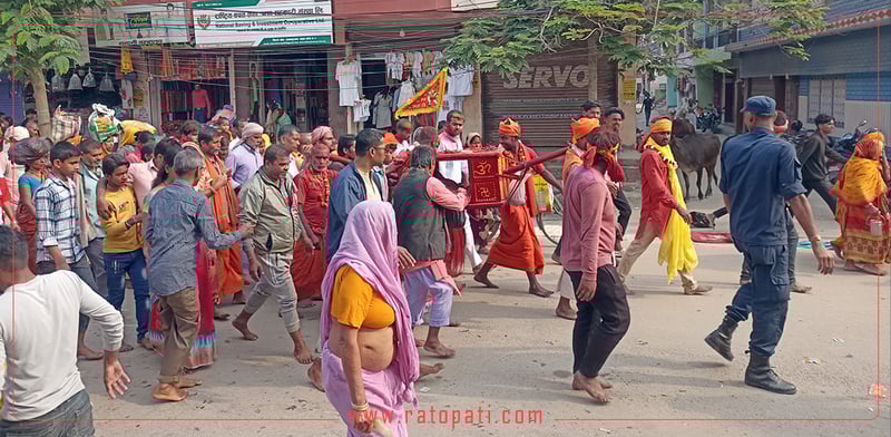 Mithila Madhyamiki Parikrama Pilgrims Cross Back into India for Overnight Stays