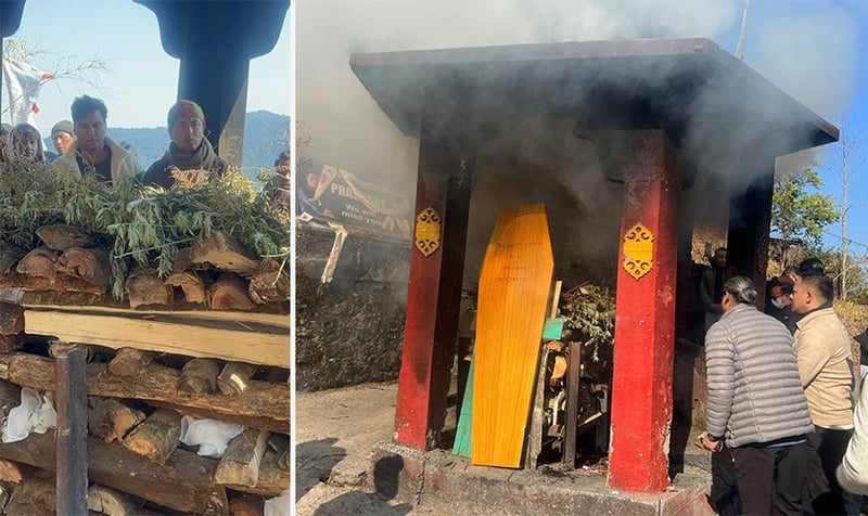 दार्जिलिङमा गरियो प्रशान्तको अन्त्येष्टि