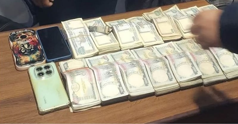 Police Seize Large Sum of Untraceable Cash and Marijuana in Kathmandu Raid