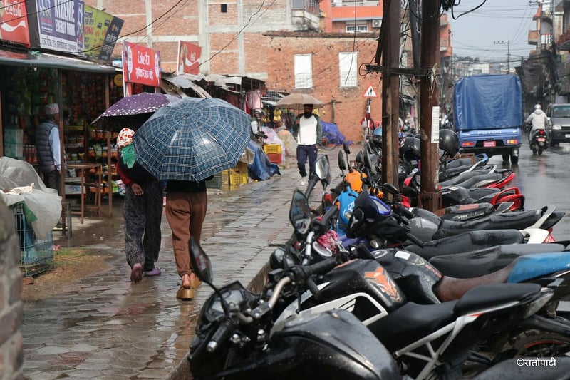 Weather Alert Issued for Nepal: Widespread Rain, Thunderstorms, and Hail Expected