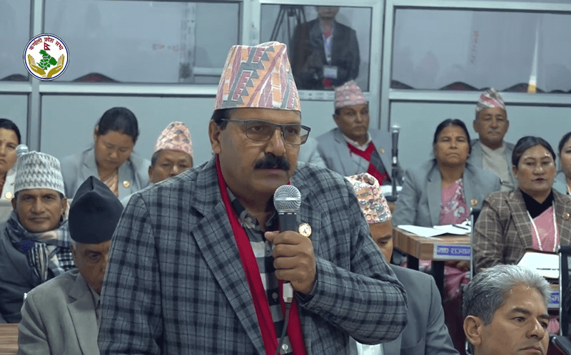 Former Karnali Chief Minister Rajkumar Sharma Expresses Outburst in Provincial Assembly Over Budget Delays and Speaking Rights