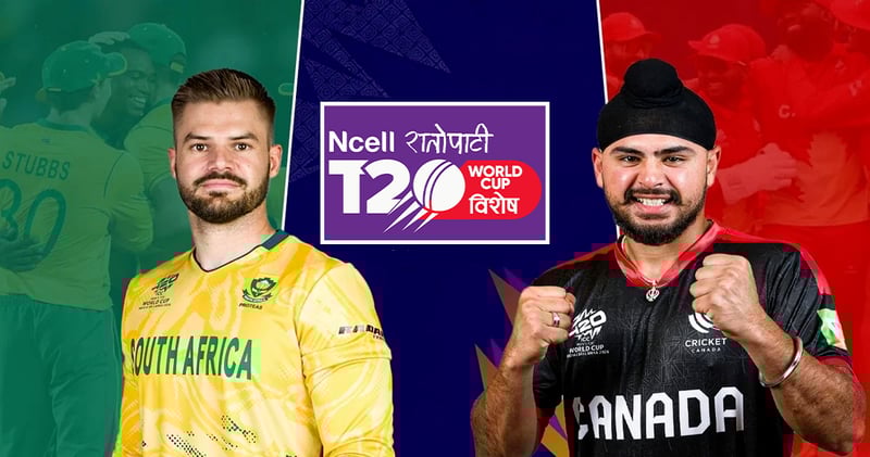 T20 World Cup 2026: Defending Runner-Up South Africa Faces Canada in Ahmedabad Showdown