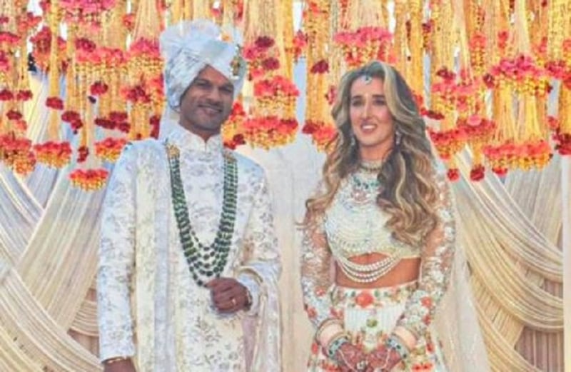 Former Indian Cricketer Shikhar Dhawan Marries Irish Partner Sophie Shain