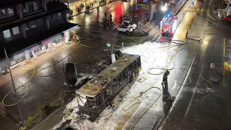 Bus Fire in Swiss Town Kills at Least Six, Investigation Underway