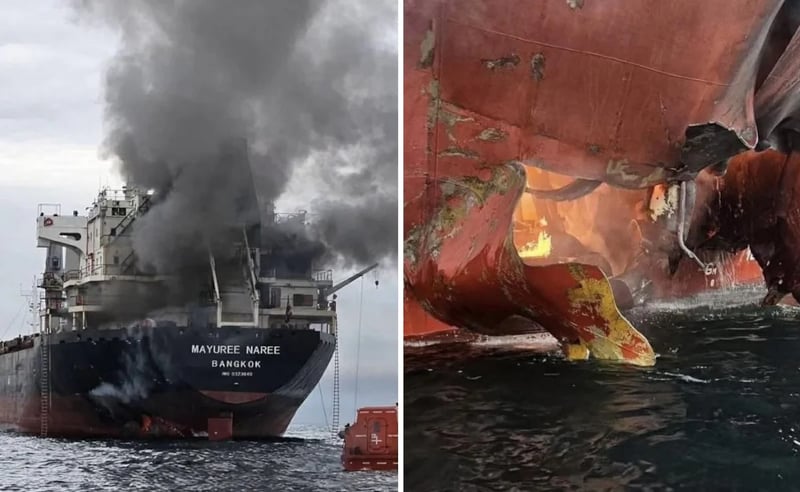 One Dead, Dozens Rescued After Explosions Rock Two Oil Tankers Near Iraq's Basra Port