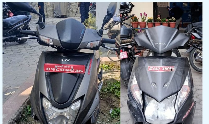 Four Arrested in Kathmandu for Possession of Stolen Scooters