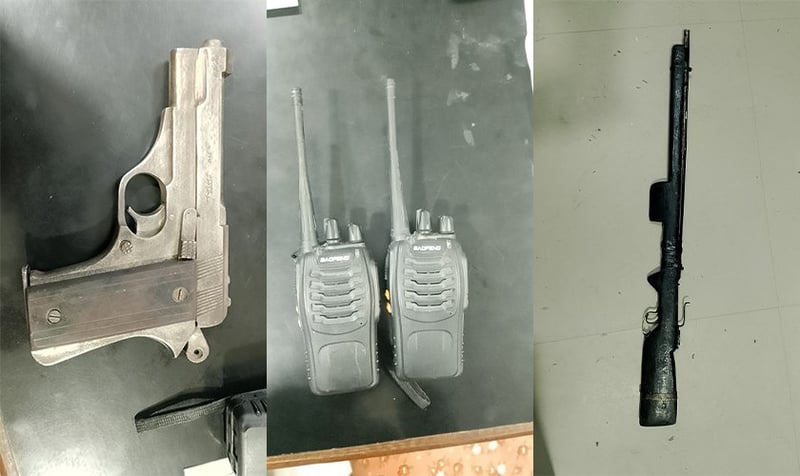 Two Arrested in Morang with Pistol, Rifle, and Communication Sets