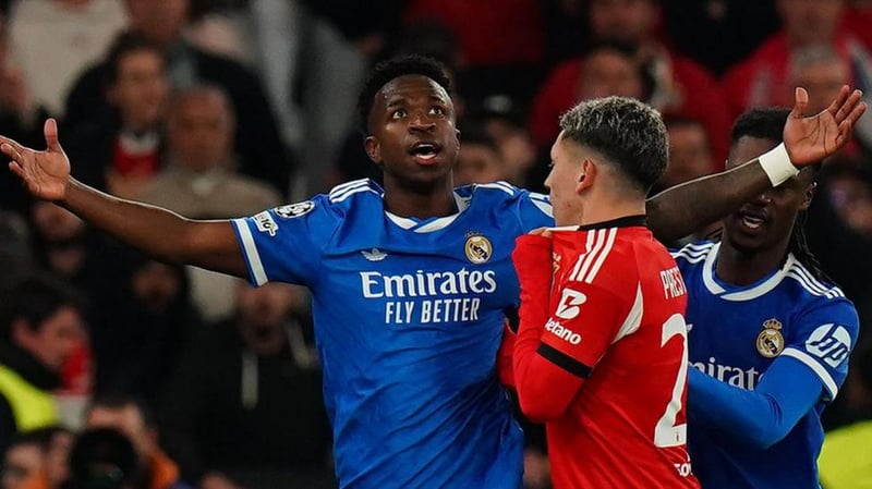 UEFA Suspends Benfica's Prestianni for One Match Over Alleged Racism Against Vinicius Jr.