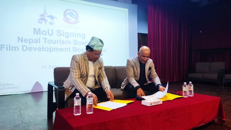 Nepal Tourism Board and Film Development Board Ink MoU to Promote Tourism Through Cinema