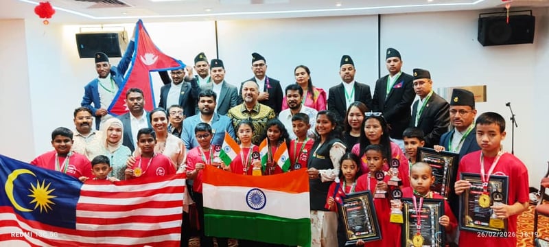 Nepali Students Excel at 'Global Abacus and Vedic Maths 2026' Championship in Kuala Lumpur