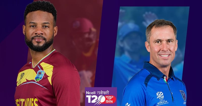 T20 World Cup: West Indies Face Italy in Final Group C Clash at Eden Gardens