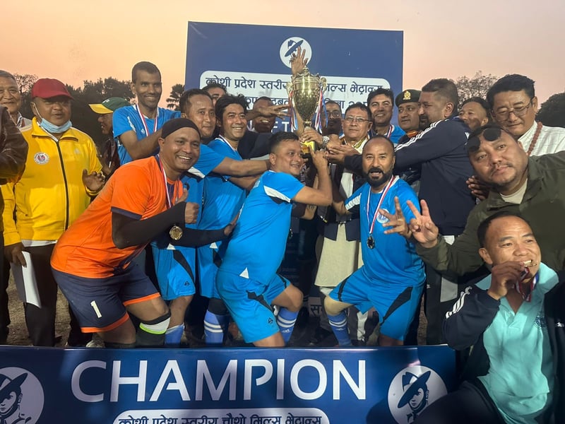 Host Mills Veterans Club Clinches Fourth Mills Veterans Gold Cup Football Title in Biratnagar