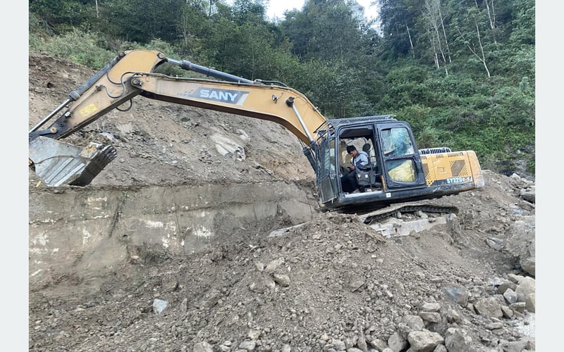 Portion of Arniko Highway Closed for Two Weeks for Upgrading Work