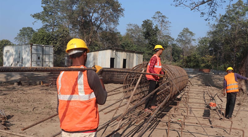 नारायणगढ–गैंडाकोट आइकोनिक केबल–स्टेड पुल निर्माणले लियो गति