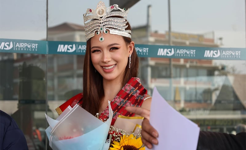 नेपाल भ्रमणमा आइपुगिन् ‘मिस ग्लोब’ सरादत्त, भ्रमण तालिकामा के छ ?