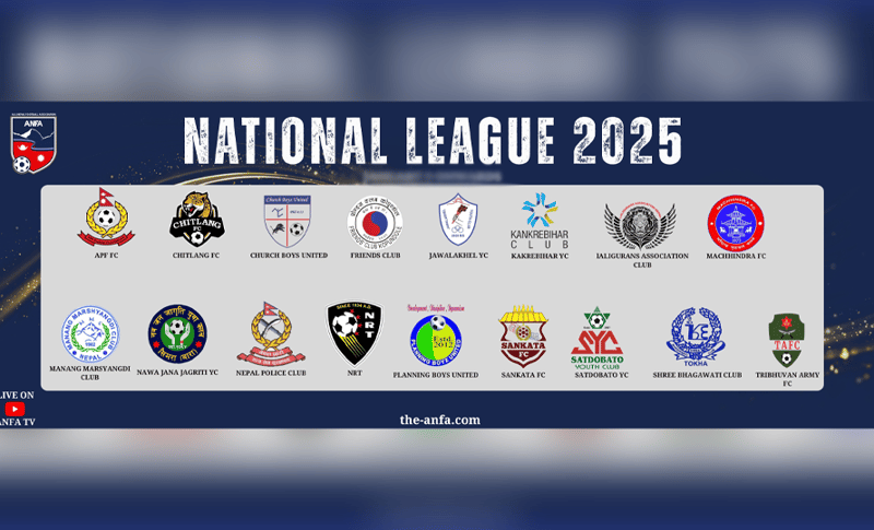 राष्ट्रिय लिग फुटबलका खेल आजदेखि फेरि सुरु हुँदै