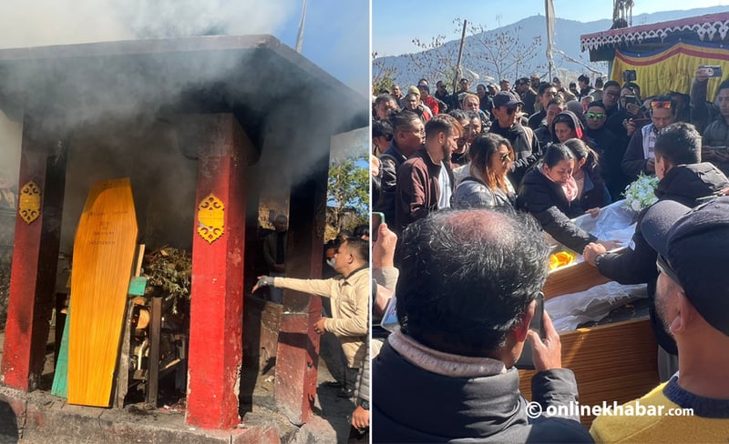 बौद्ध परम्पराअनुसार जन्मथलोमा प्रशान्त तामाङको अन्त्येष्टि (तस्वीर)