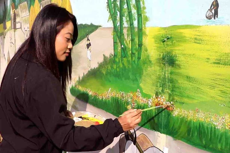 थारु संस्कृतिमा रङ भर्दै सोमिना